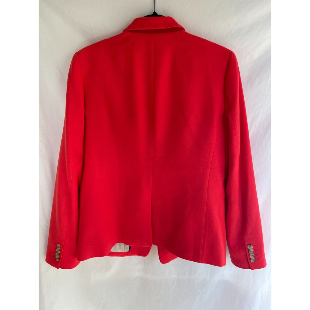 J.Crew Regent Blazer in Wool Flannel - Coral Red - Size 10